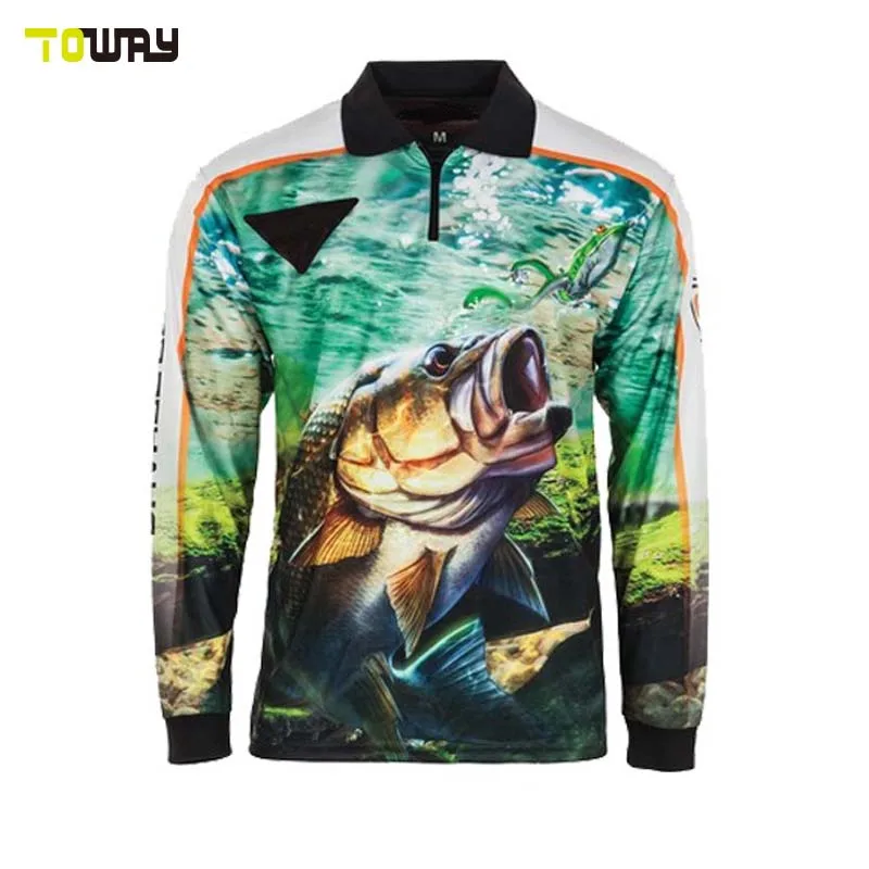 Long Sleeve Sublimated Tournament Fishing Shirt