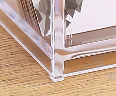 Прозрачный пластиковый акриловый настольный офисный Держатель для визиток ZNS00001