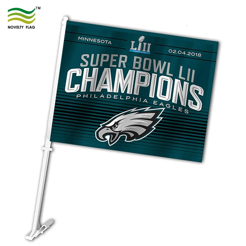 Blank White Polyester Funeral Procession Car Flag