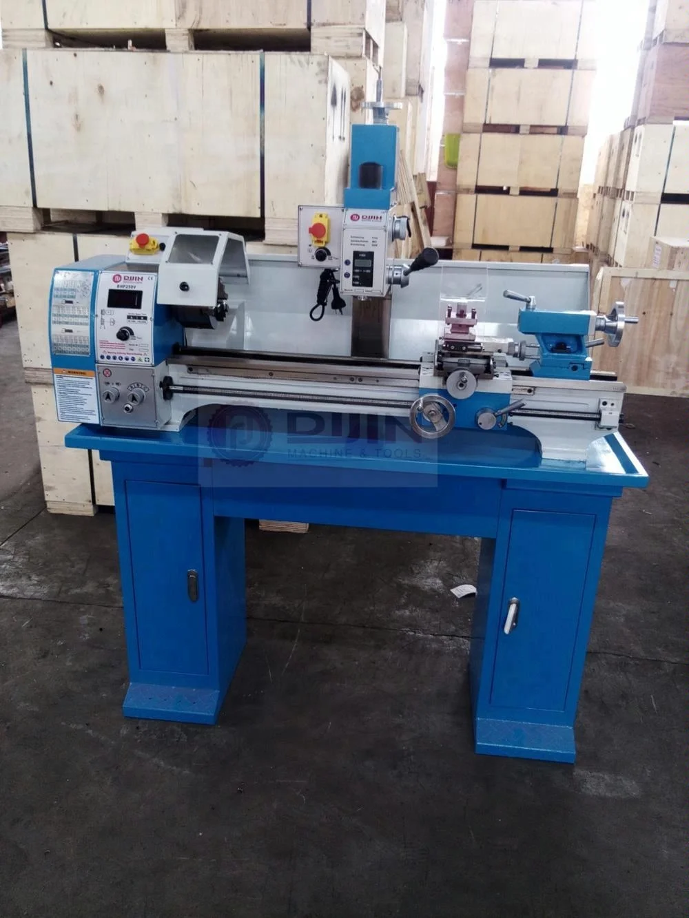 mini bench lathe bhp250v metal gear lathe drilling milling machine speed display brushless motor DIJIN brand
