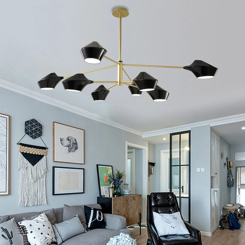 Black Gold White Color Iron And Acrylic Material Chandelier Buy Contemporary Hanging Chandelier Modern Luxury Designer Chandelier Light Ceiling Suspended Chandelier Product On Alibaba Com