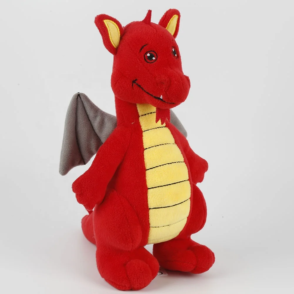 Customizable Fiery Dragon Stuffed Animal Toy Super Soft Plush with PP Cotton Filling High Quality