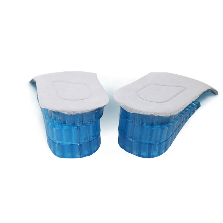 Invisible Half Silicone Foot Pad Comfortable Height Increase Heel Shoes Insoles