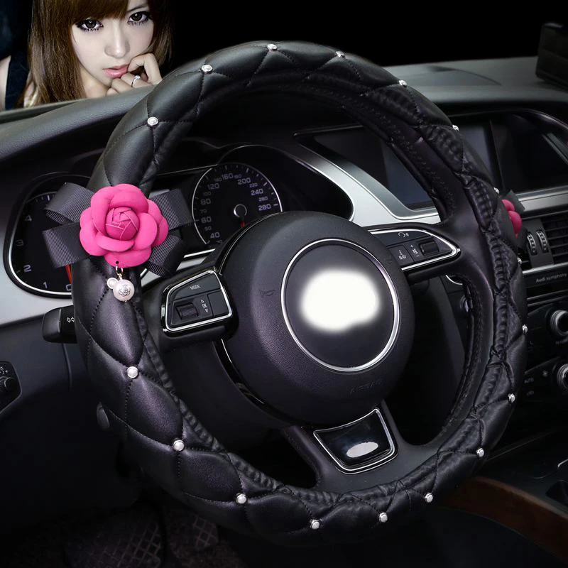 steering wheel cover girl