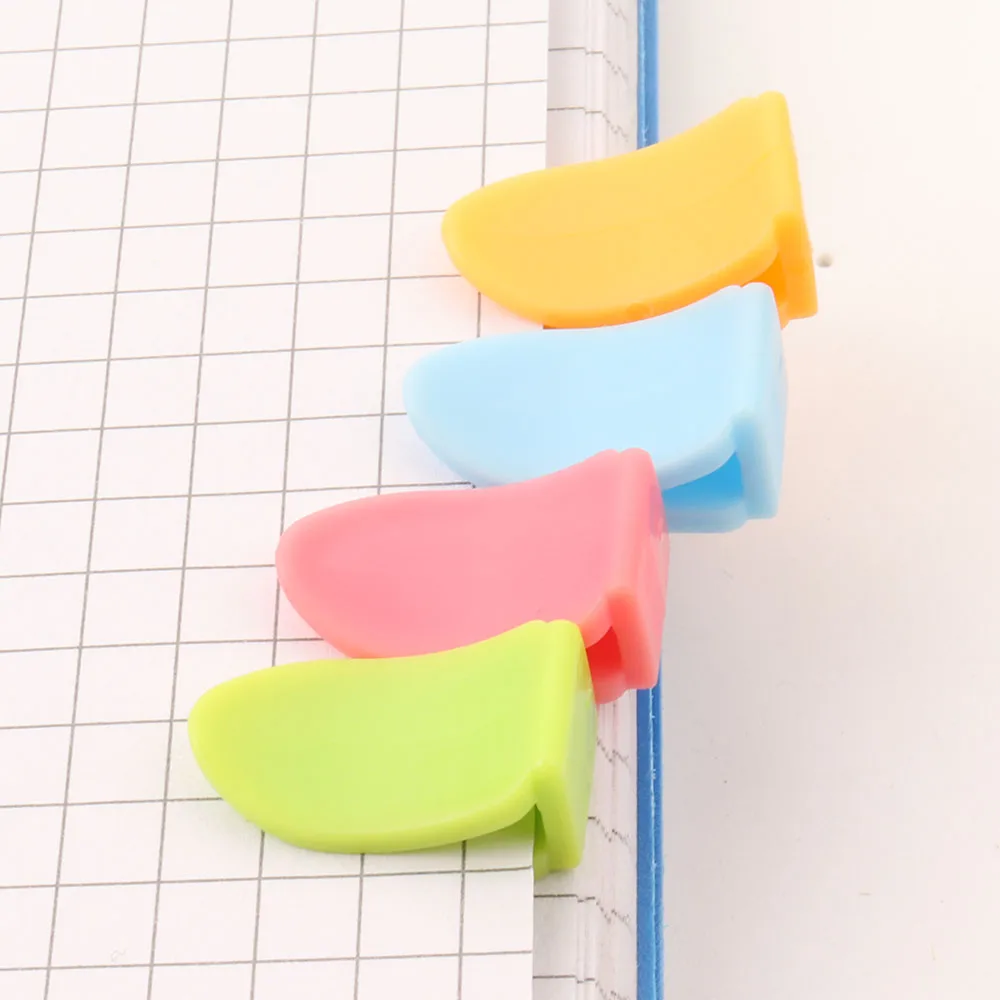 Factory Direct Sales  Plastic Buckle Paper Clips Colorful Memo Clips for Children