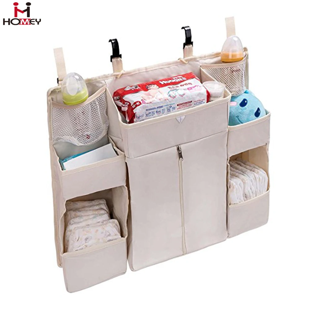 Factory Hanging Diaper Organizer Nappy Organiser for Change Table Mommy Bag