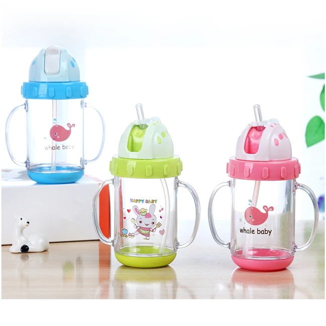 Хорошее качество новый дизайн лучшее логотип на заказ двойная настенная пластиковая детская бутылка для питьевой воды с