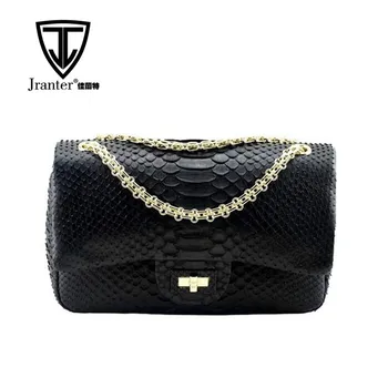 Custom python snakeskin leather women bags luxury lady fashion handbag