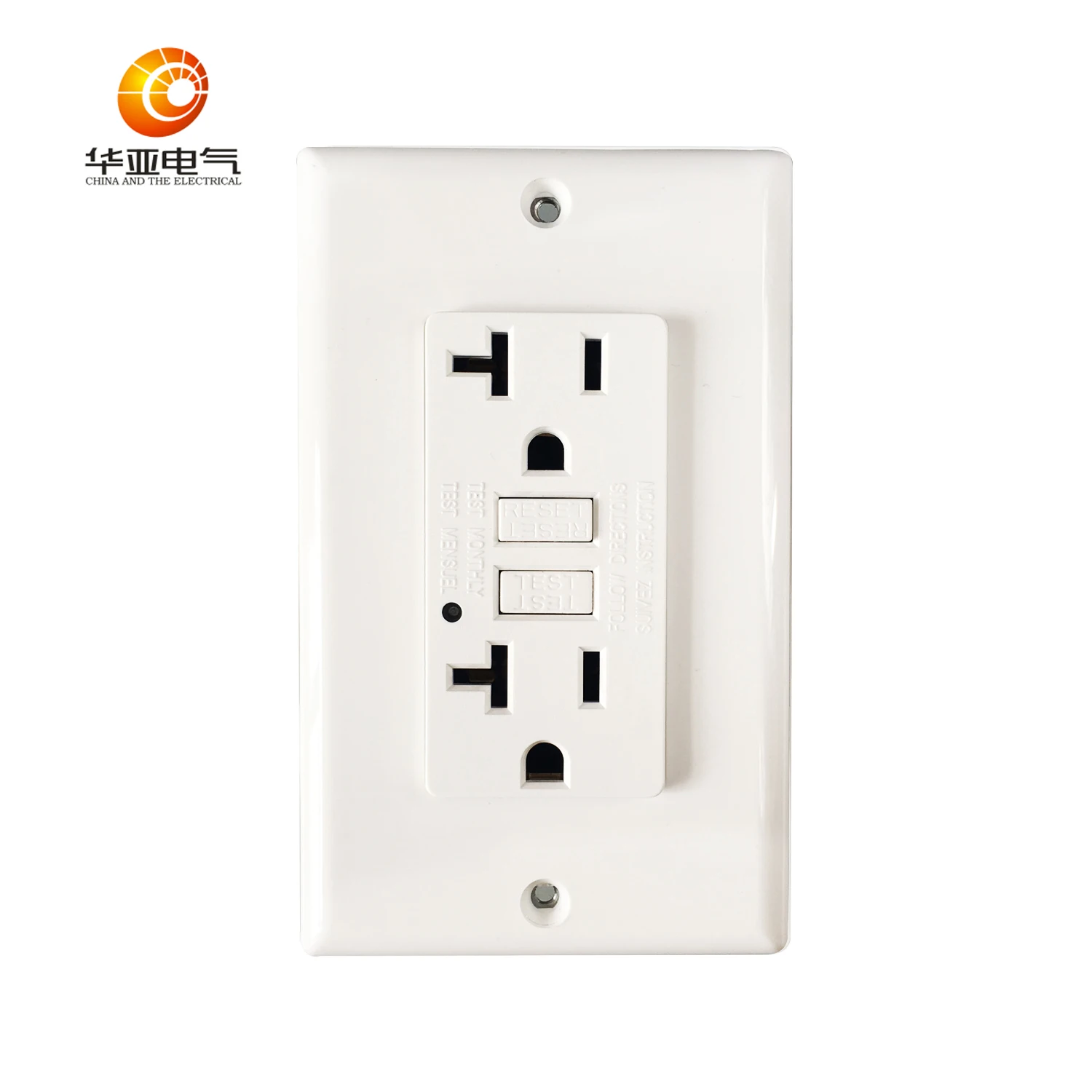 Gfci 20a 125v American Standard Duplex Receptacle Ground Fault Self ...