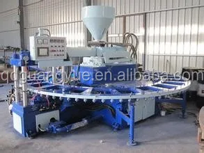 Single Color PVC Injection Slipper Shoe Making Machine
