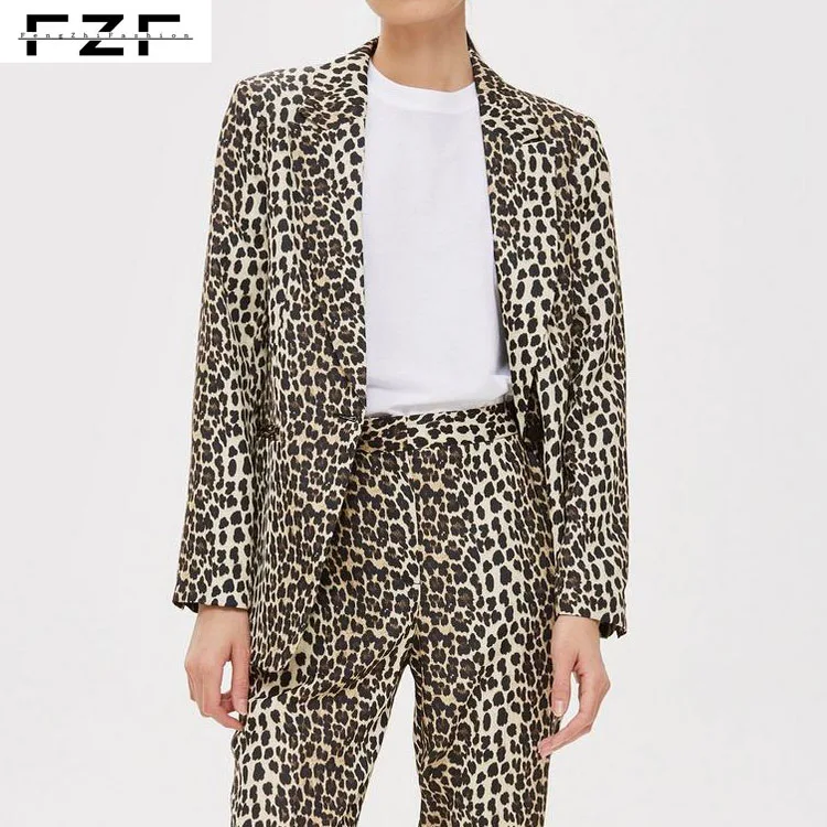 leopard suit jacket