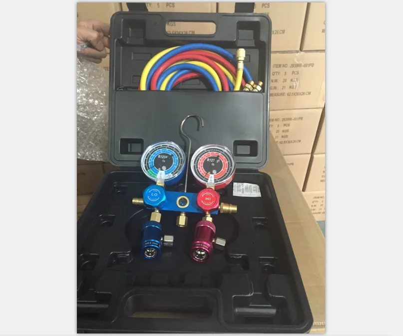 Refrigeration Manifold Gauge Set Hvac System For New Type Refrigerant ...