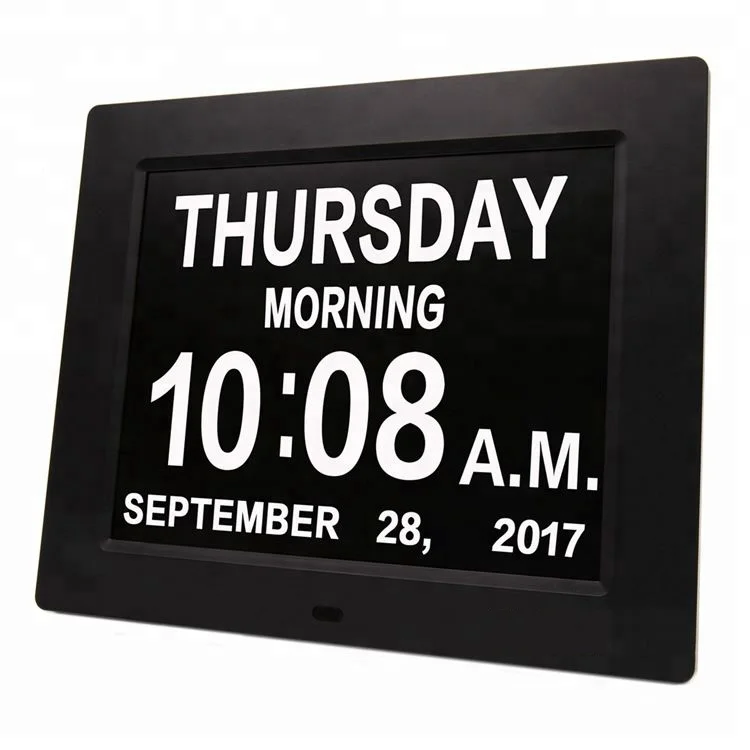 アラーム認知症時計 2つの自動調光オプション 視力障害 高齢者 記憶喪失のための大型ディスプレイデジタルカレンダー日時計 Buy 日時計 デジタル 時計 アラーム認知症時計 Product On Alibaba Com