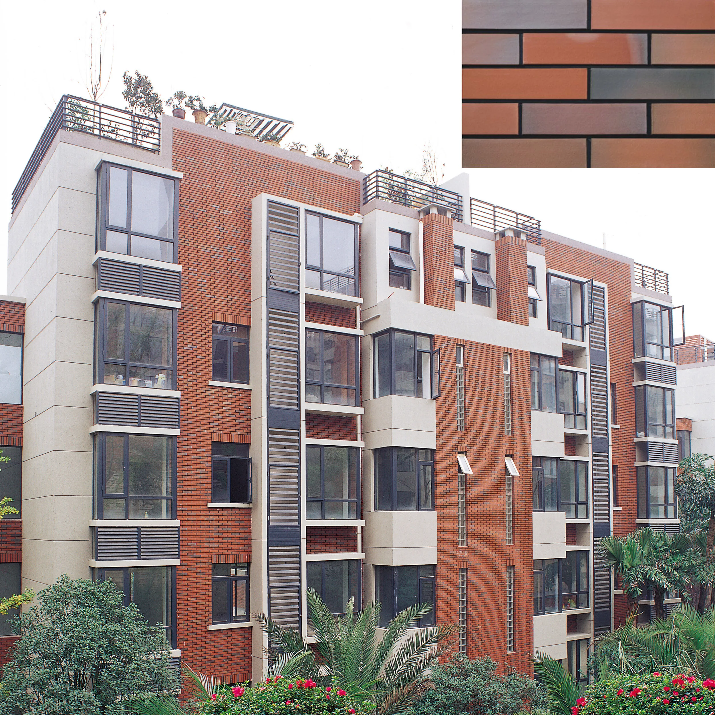 High Quality Flexible Modern Glazed Ceramic Tiles Colorful Klinker Brick Split Face Slate Design Porcelain for External Wall