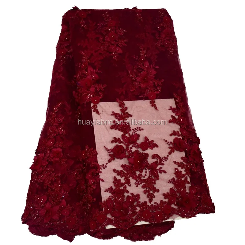 wine red lace