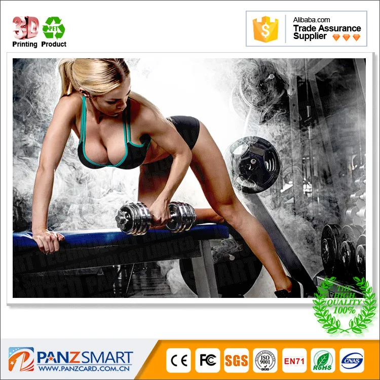 Factory wholesale A4 size 3D flip pictures lenticular Picture 3d picture sexy girl with home Decoration
