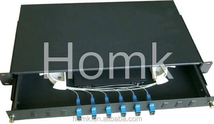 Rack Mount Fiber Optic Terminal Box LC 24 Port ODF 19 Fiber Optic Patch Panel