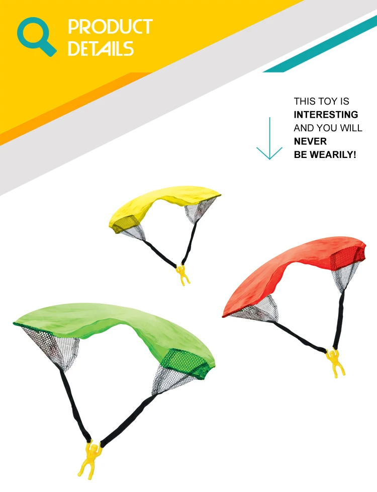 , Флисовая верхняя одежда для детей, набор из 24 штук, пользовательские мини-парашют из человек игрушка с катапультой пусковое устройство