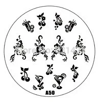 2015 new A Series A50 Nail Art Polish DIY Stamping Plates Image Templates Nail Stamp Stencil