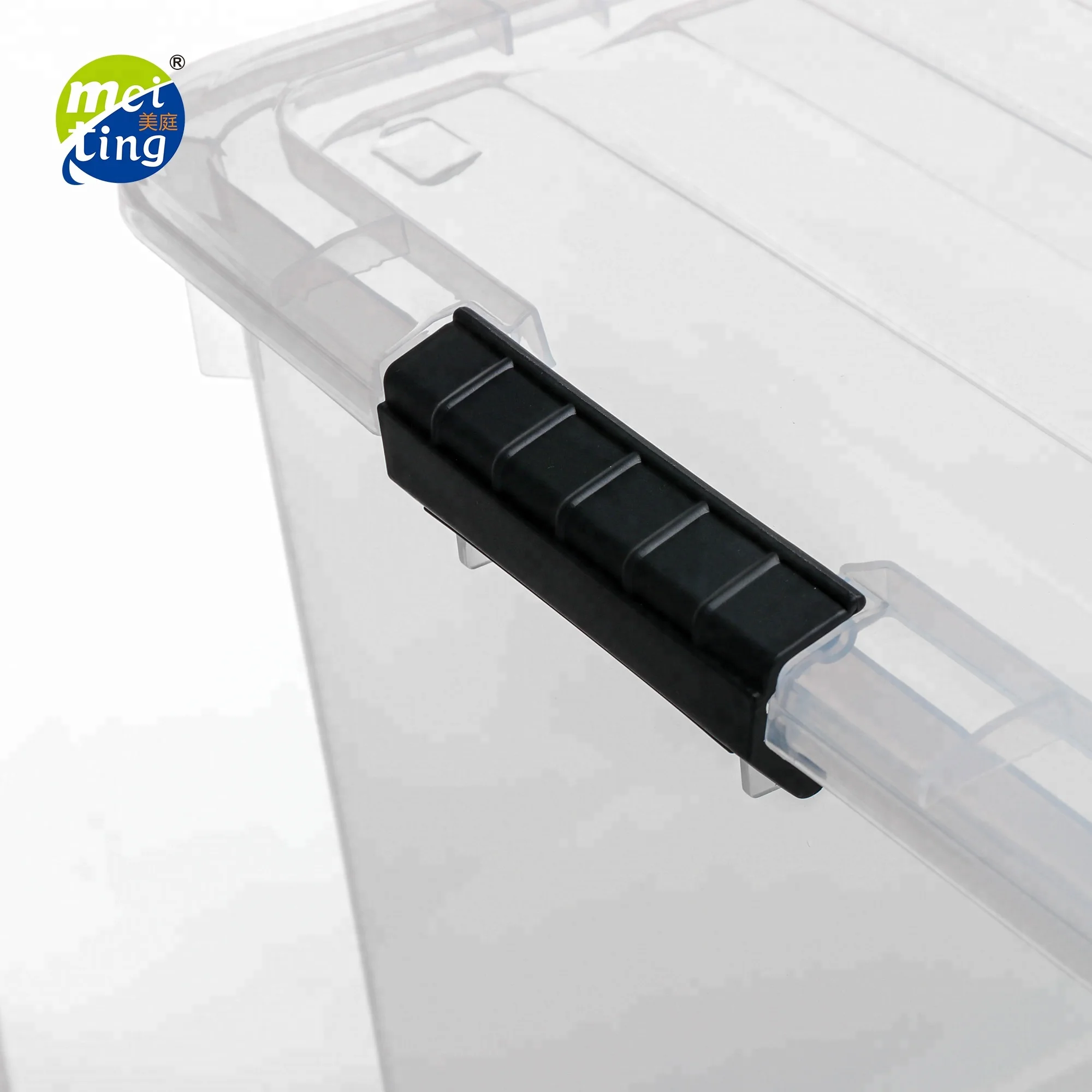 High Quality Durable Clothes Transparent Plastic Toy Storage Container Boxes With Wheels