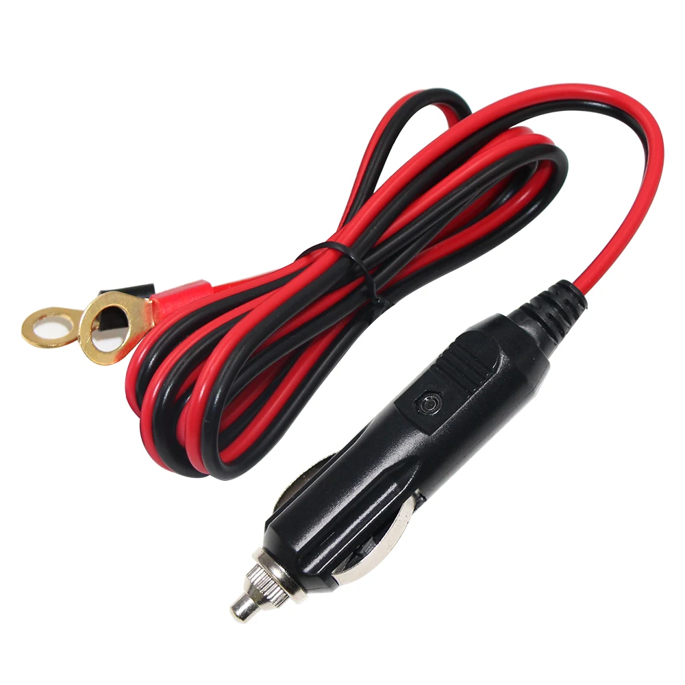 6ft 16/18Awg solar connector cord car Motorcycle charging battery cable 12/24V SAE to round terminal power cable 27