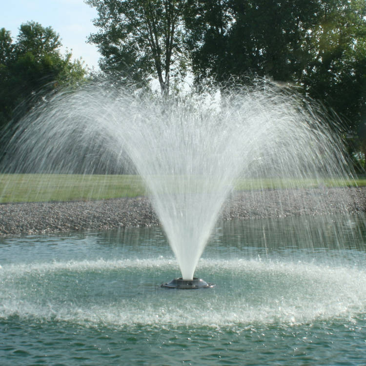 Watershow Mini Lake Floating Water Fountain Color Customize Stainless Steel Floating Nozzle Fountain