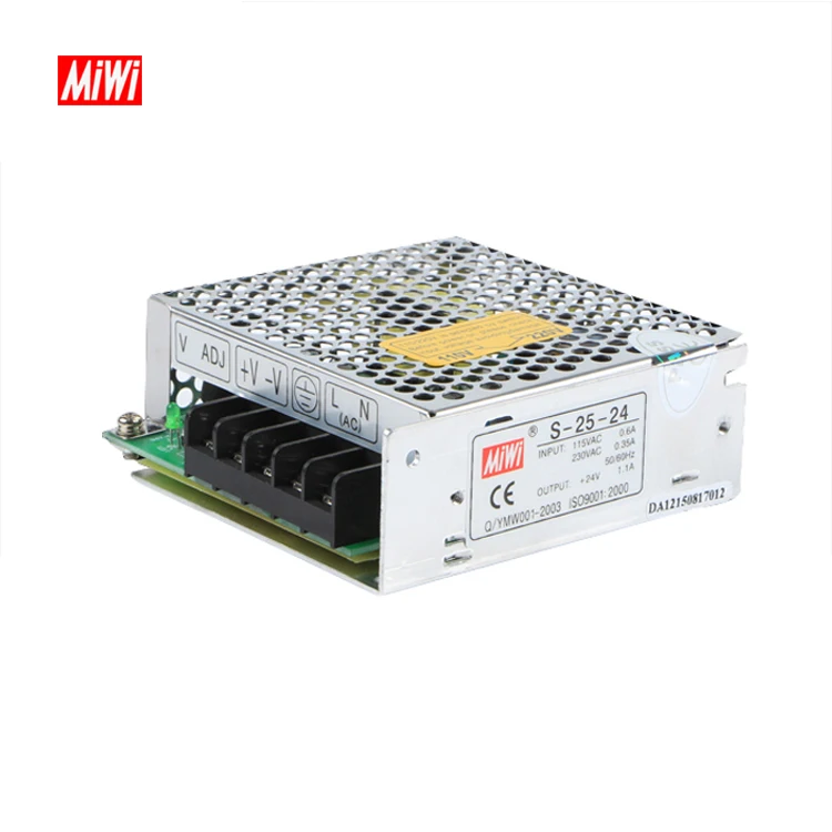 25W Single Output DC24V 1.1A Switching Power Supply S-25-24 