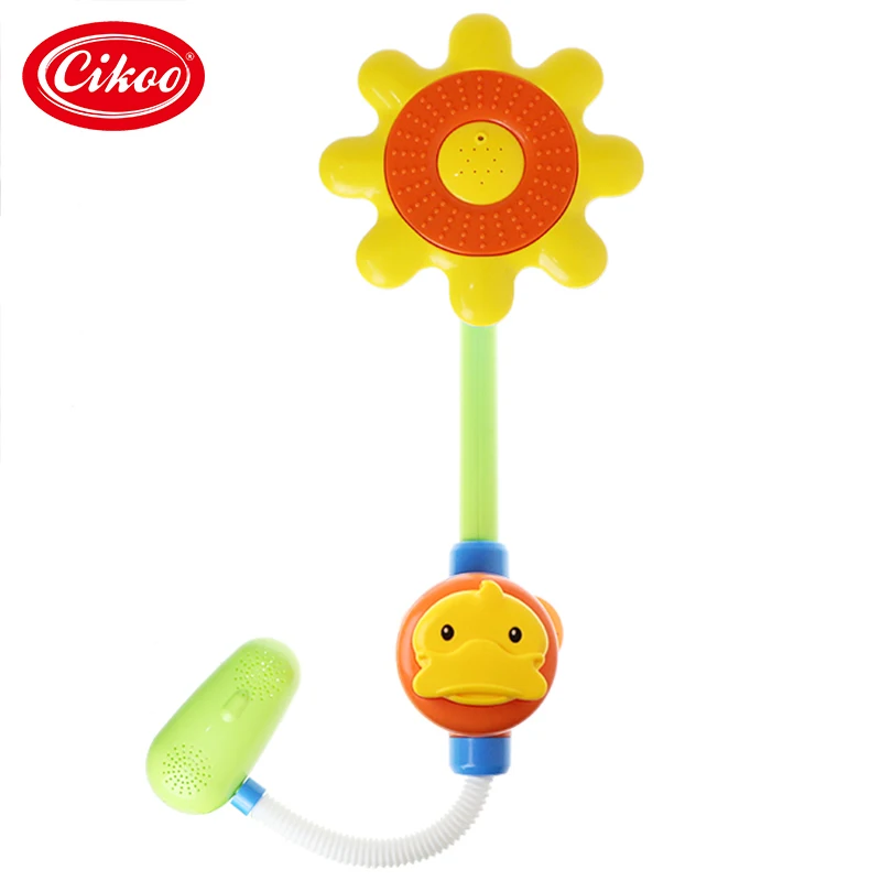 
Игрушки для ванны в виде подсолнуха для детей, игрушки на присоске для ванны, водная трубка, игрушки для ванной комнаты, игры 