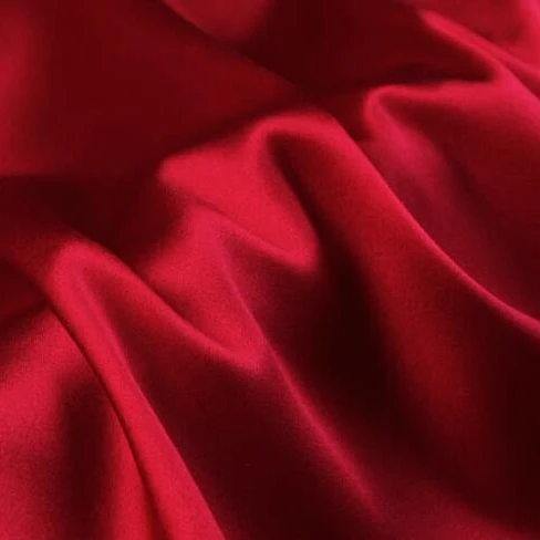 Wholesale Howmay satin silk fabric 16m/m 45" 114cm 100% pure silk charmeuse red for dress pajamas pillowcase