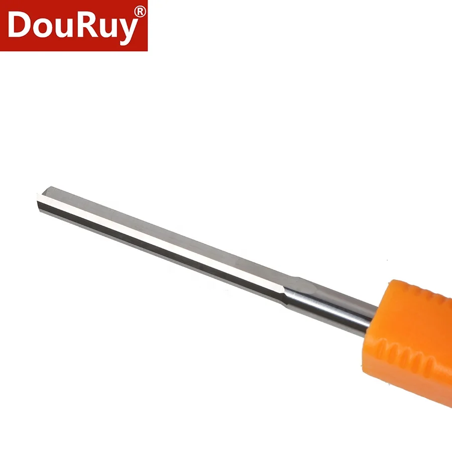 DouRuy 2 Flutes Straight Router Bits for Wood CNC Engraving Cutters