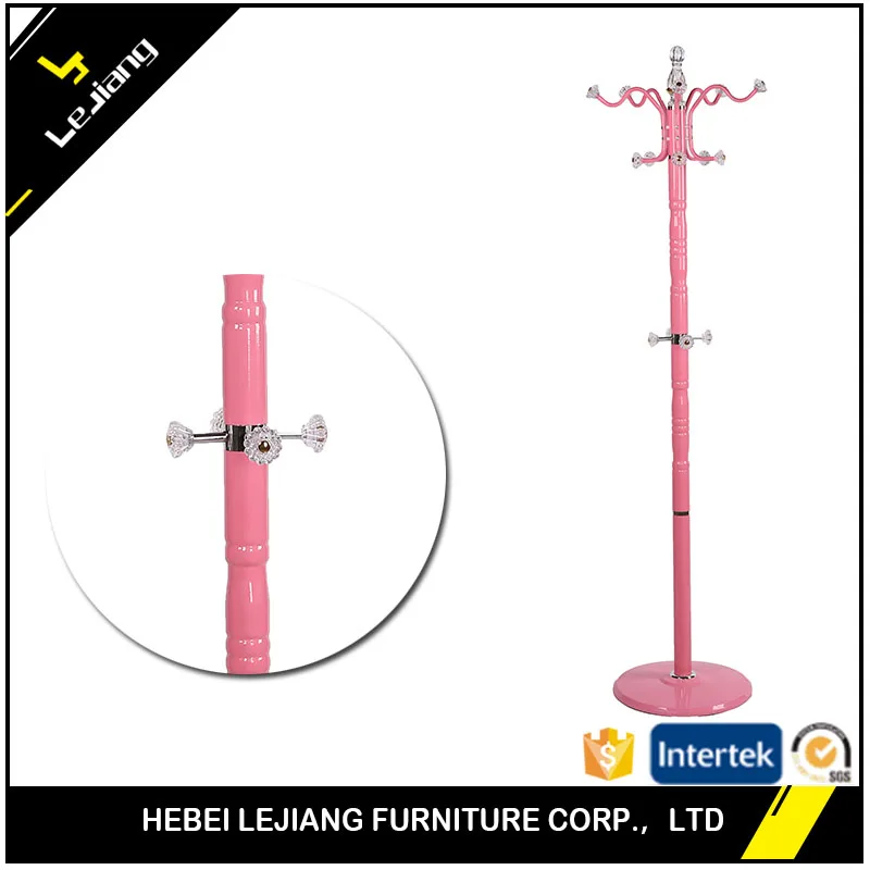 floor standing for bathroom coat hanger holder