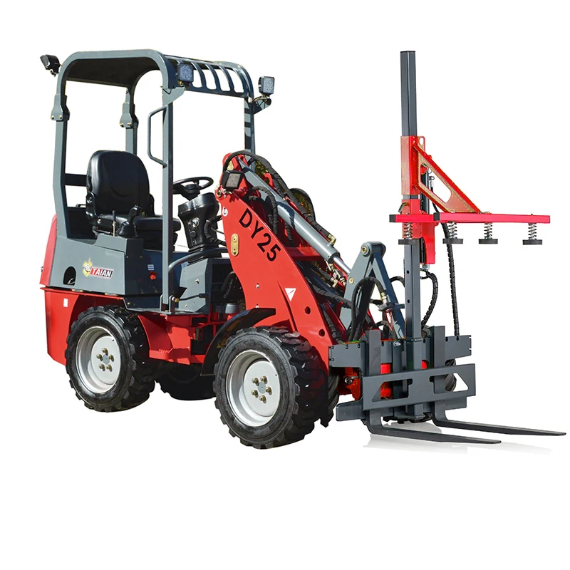 Taian Articulating Mini Loader DY25 800kg Payload Compact Articulating Loaders for Sale