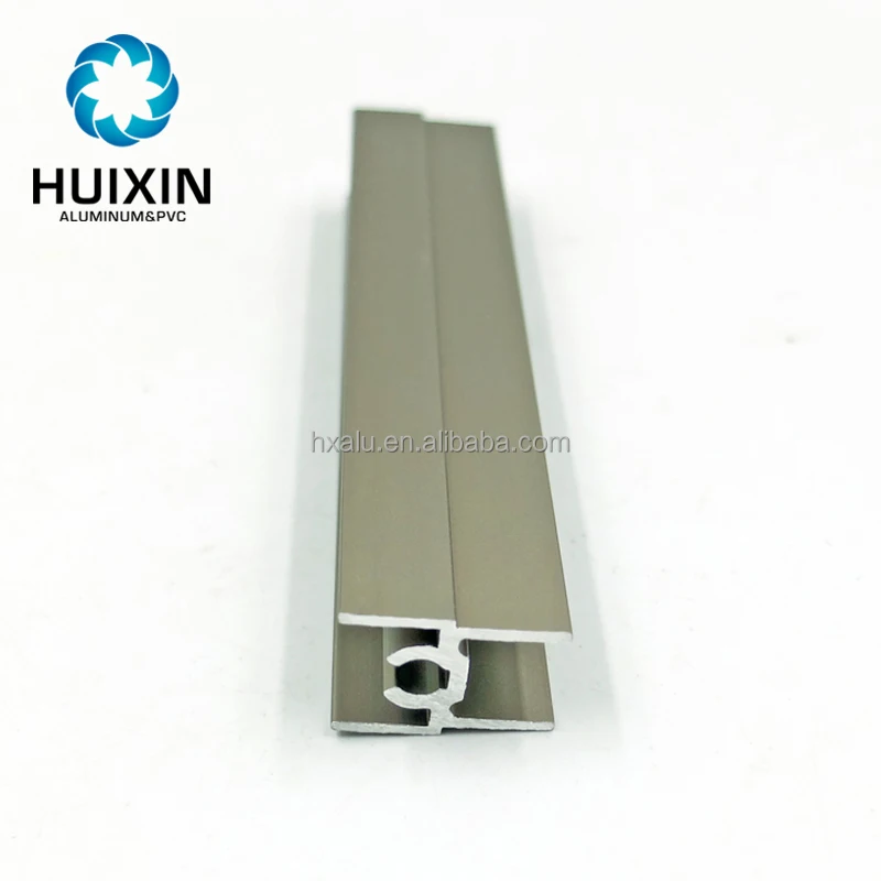 Champagne Color Aluminium Wardrobe Profile for Rail