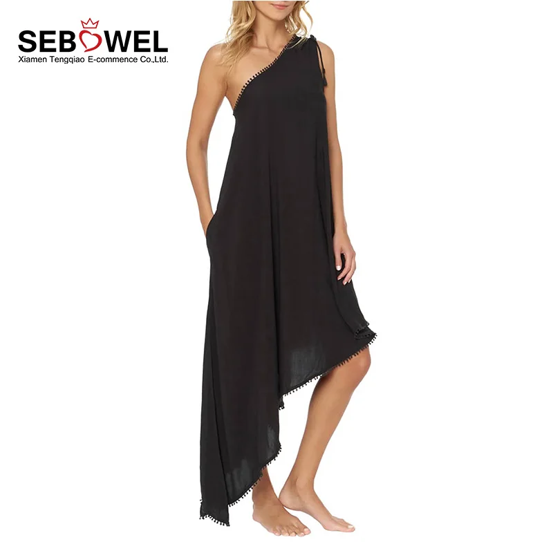 Women Casual Asymmetric Summer Maxi One Shoulder Cover Up Beach Dress - Buy  Cover Up Beach Dress,Summer Beach Dresses,One Shoulder Dress Product on  Alibaba.com