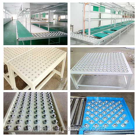 YUPACK CF311 Series Ball Transfer Conveyor with Carton