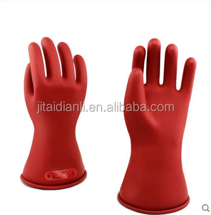 1 Paar Hochspannungs Isolierhandschuhe Gummi Schutzhandschuhe für Elektriker 