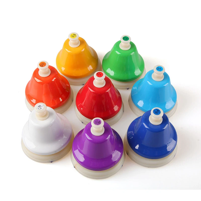 Musical Instruments 8 Note Desk Bells Set for Kids