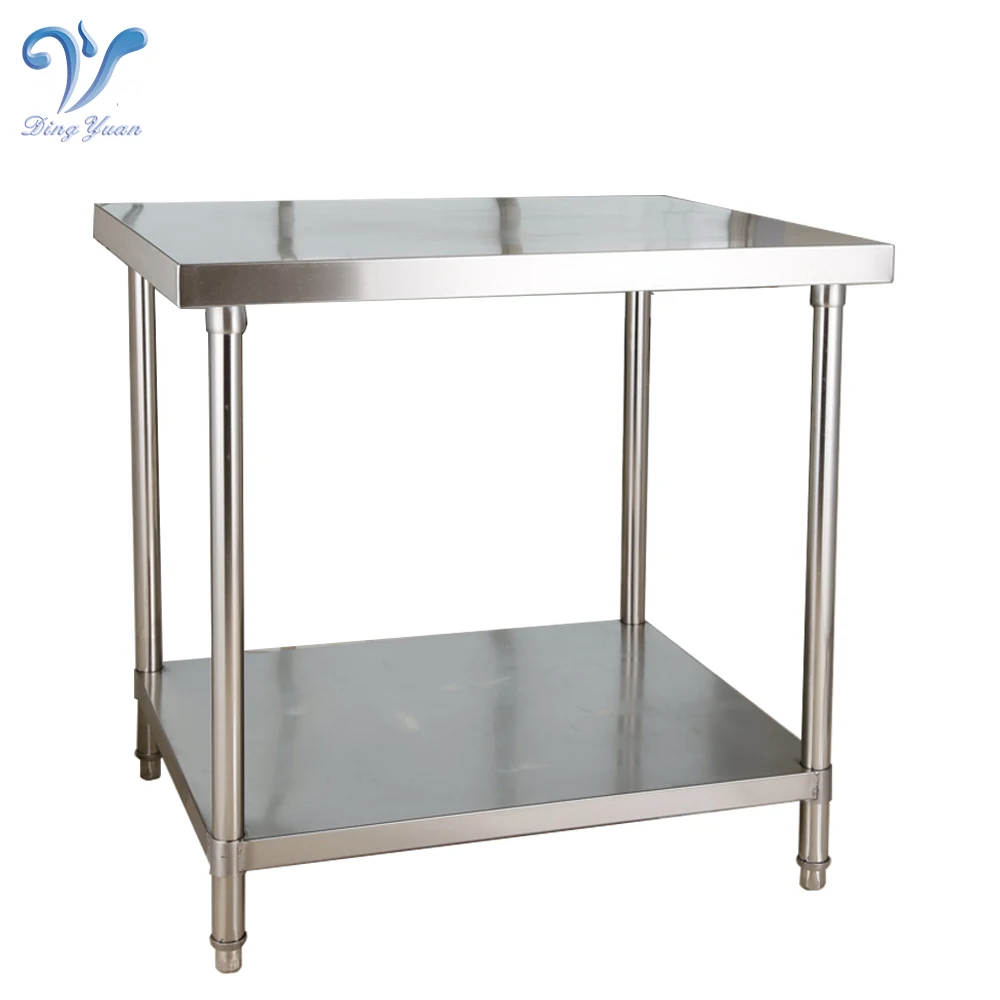 Know Down Style Kitchen Work Table Bench 2 Tiers Kitchen Catering Stainless Steel Worktable Buy Catering Stainless Steel Worktable High Quality Kitchen Work Table Know Down Worktable Product On Alibaba Com