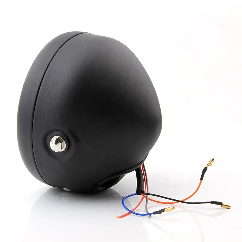 16 см 6,3 дюймов Универсальный мотоцикл ближнего света фар Hi/короче спереди и длиннее сзади) луч для Harley Sportster Cafe Racer Подставка-поплавок для Go крейсера Ангел кольцо