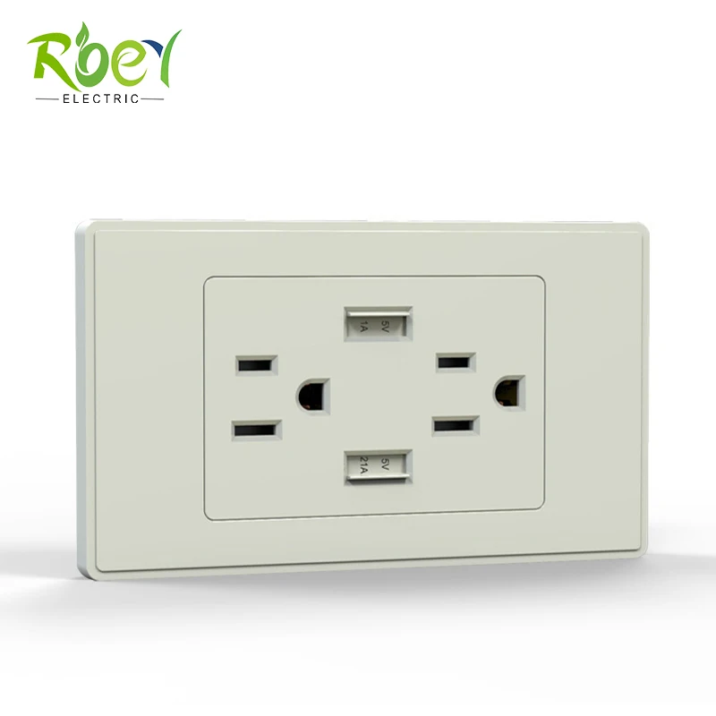 Стандартная электрическая USB-розетка ANSI/настенная розетка USB