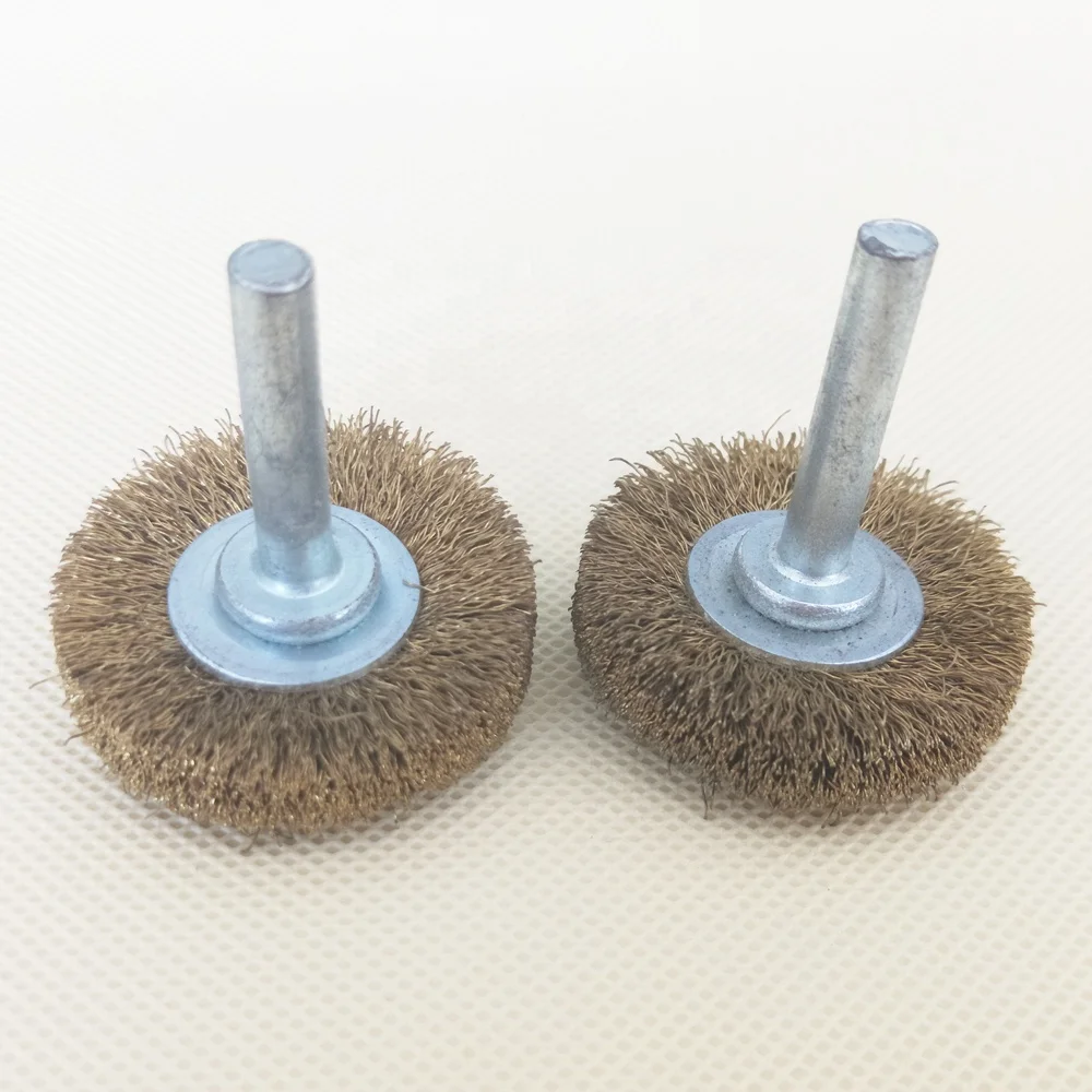12-Piece 7/8" Brass Wire Wheel Brush Set For Dremel & Rotary Tools - Polishing & Cleaning