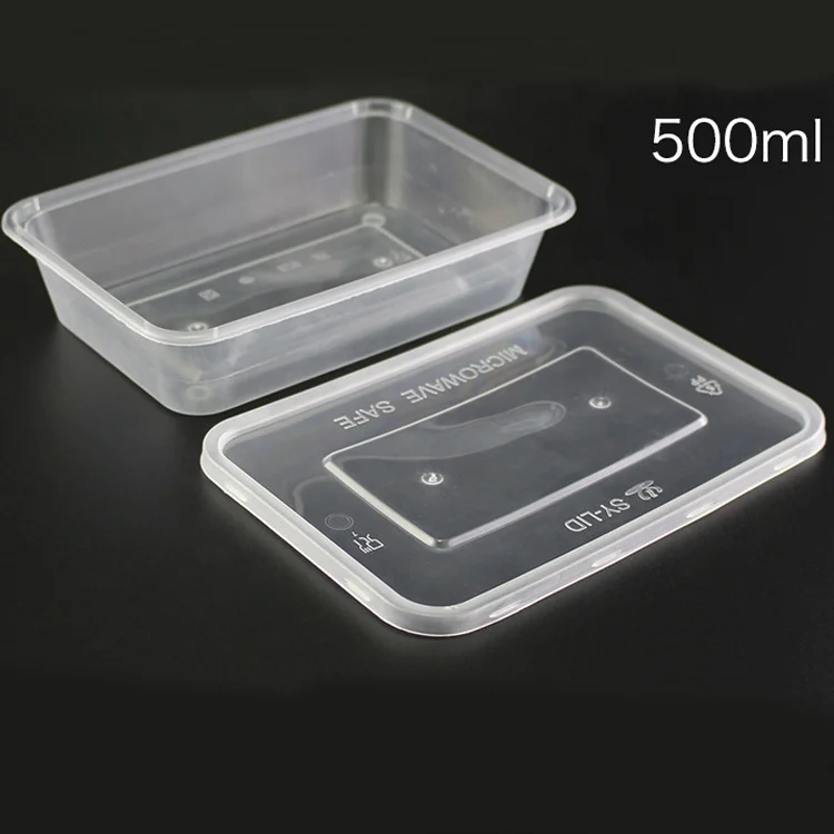 Buy Wholesale China 650ml Injection Plastic Packaging Rectangle Take Away  Disposable Plastic Container For Food & Disposable Plastic Container at USD  0.08
