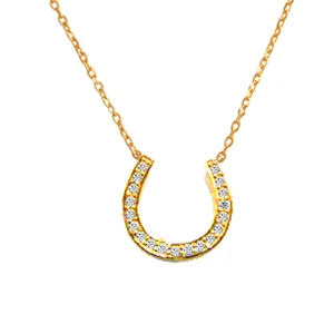China Jewelry Factory Wholesale Silver Horseshoes Necklace 925 Jewelry for Women