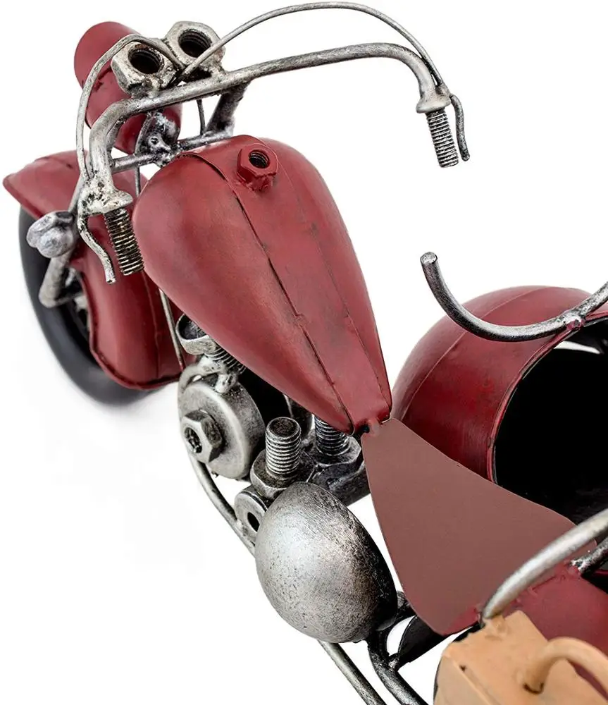 Metal Motorcycle Shaped Wine Bottle Holder Stand - Vintage Decorative Rack For Single Bottle, 9.75x7.75 Inch - View #13