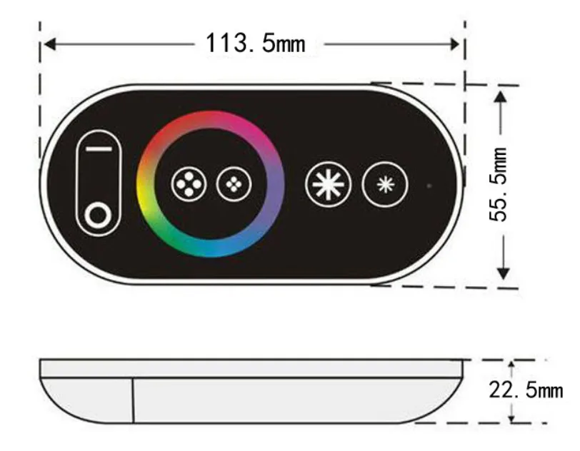 
 Высококачественный светодиодный потолочный светильник RGB с дистанционным управлением, 16 Вт  