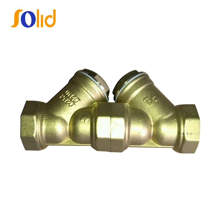 BSPP Threaded Female Ends PN16 Brass Filter Valve Y Type Strainer