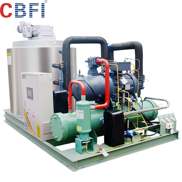 1 Ton à 60 Tonnes CBFI Industrielle Flocon Machine à Glace Fabricant Chine  - Prix Usine - ICESOURCE