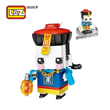 LOZ Brick Anime Mini Blocks Assemblage Chinese Zombie Toys Jiang Shi Action Figure Ghost Halloween Gift Kids Assembly Toys