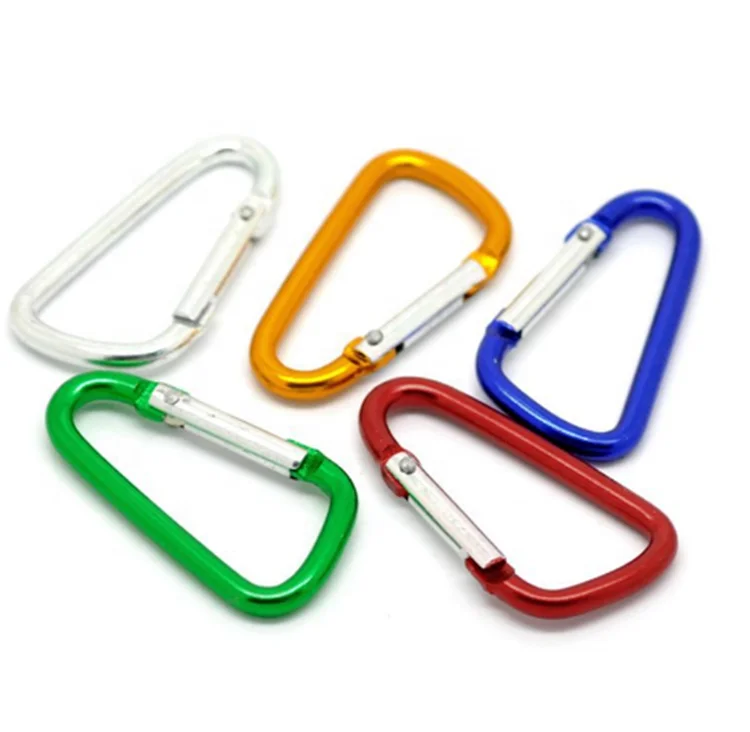 BT-2459 Factory Price D Type Snap Hook Karabiner Carabiner Keyring Bulk Aluminum Caribiners