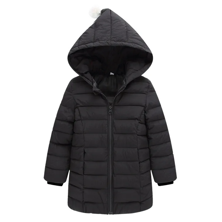 girls padded long coat